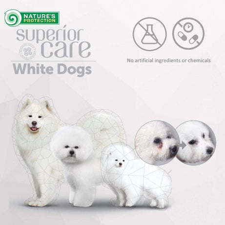 Nature’s Protection Superior Care para Cão Adulto de raças pequenas e mini com pelo branco | Peixe branco