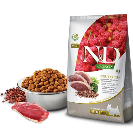 Farmina N&D Quinoa Neutered Mini - Dry food for small sterilized dog - Duck