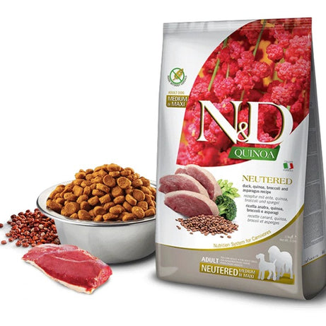 Farmina N&D Quinoa Neutered Mini - Dry food for small sterilized dog - Duck