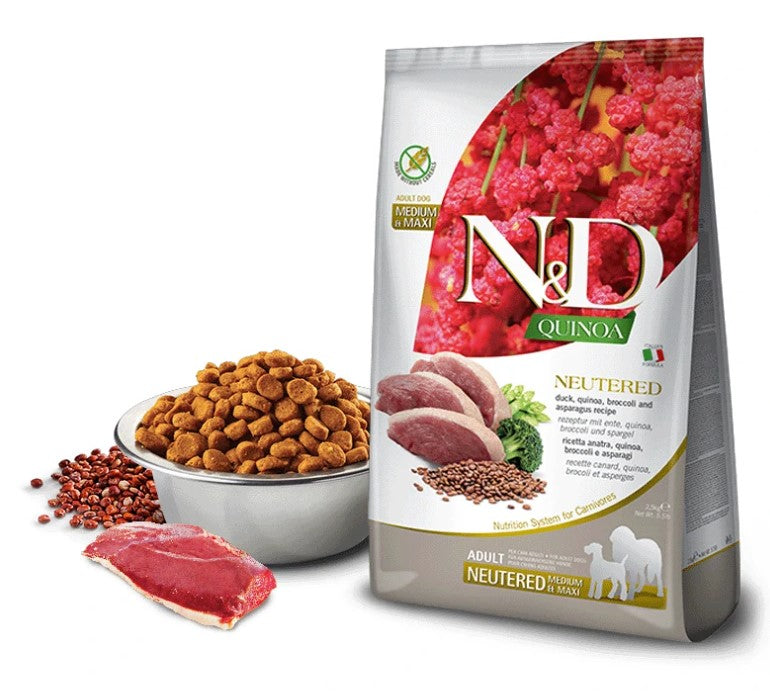 Farmina N&D Quinoa Neutered Mini - Dry food for small sterilized dog - Duck