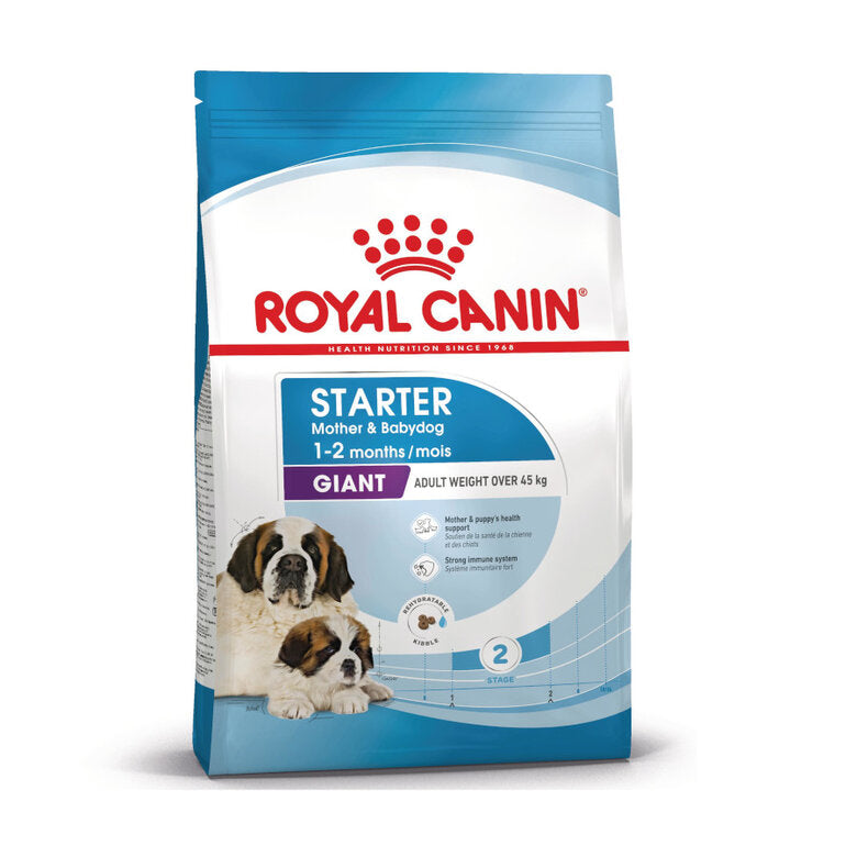Royal Canin Dog Giant Starter Mother & Babydog | 15 Kg - Ração seca para cachorro recém-nascido e cadela gestante/lactante de porte gigante