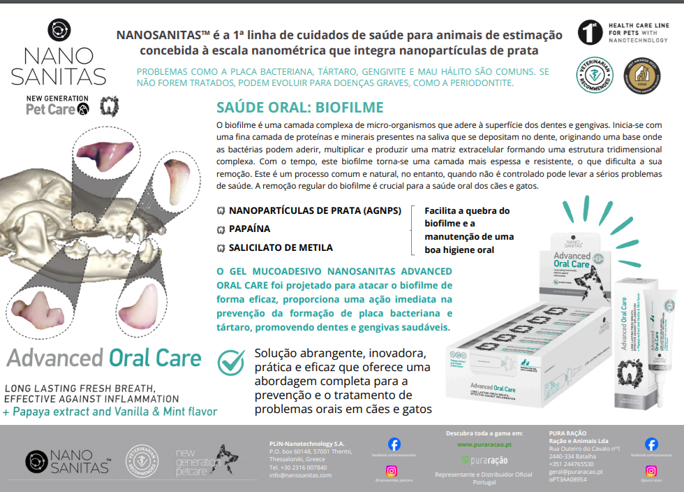 Nano Sanitas Advance Oral Care Dental Gel for Dogs and Cats