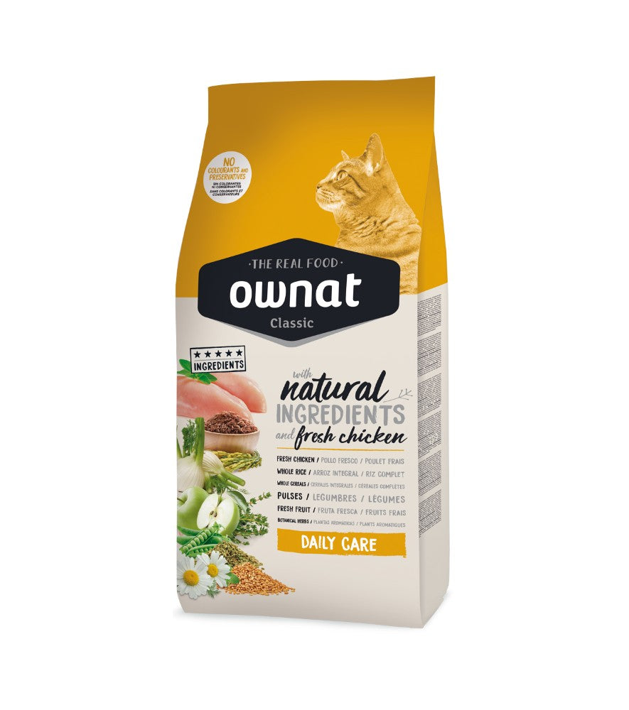 Ownat Classic Daily Care - Dry food for adult cats - Chicken