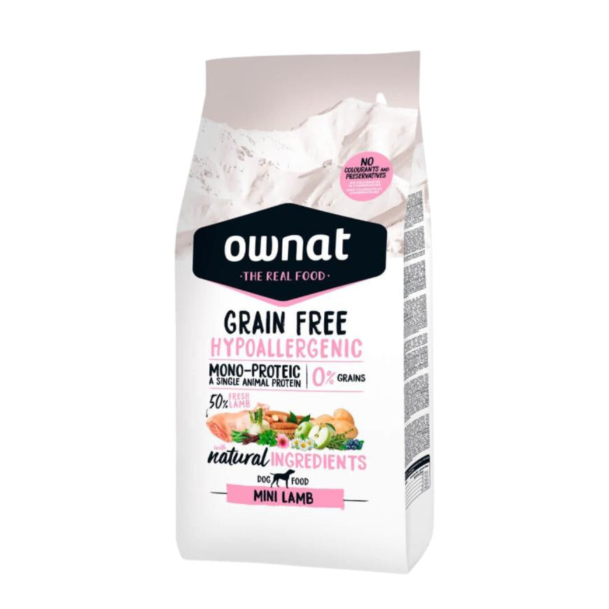 Ownat Grain Free Hypoallergenic Mini Lamb – Dog Food for Small Breeds