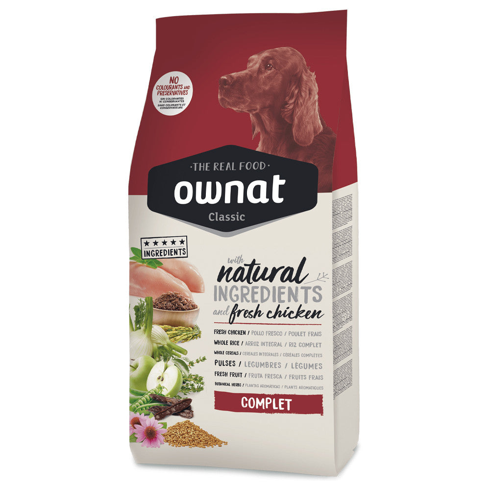 Ownat Classic Complete - Dry food for adult dogs - Chicken
