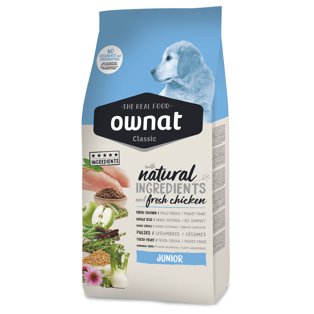 Ownat Classic Junior - Ração seca para cachorro - Frango