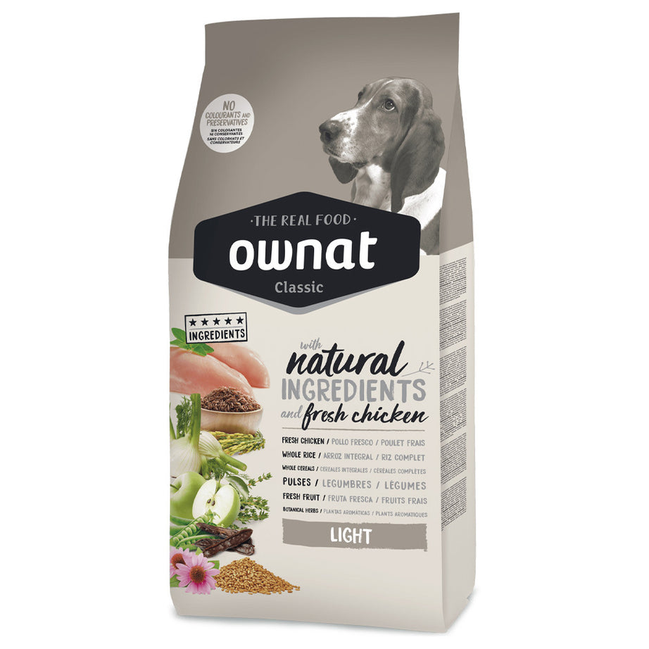 Ownat Classic Light- Ração seca para cão adulto para manutenção do peso - Frango