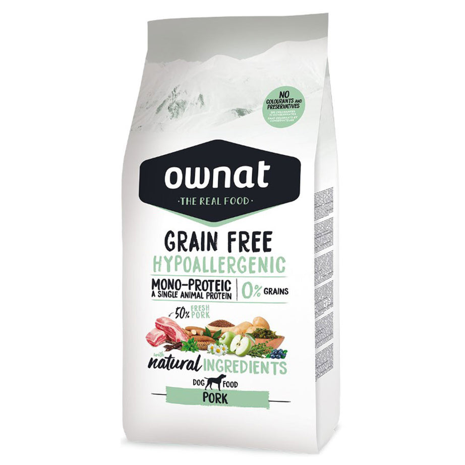 Ownat GF Hypo Pork - Dry food for adult dogs with allergies - Pork