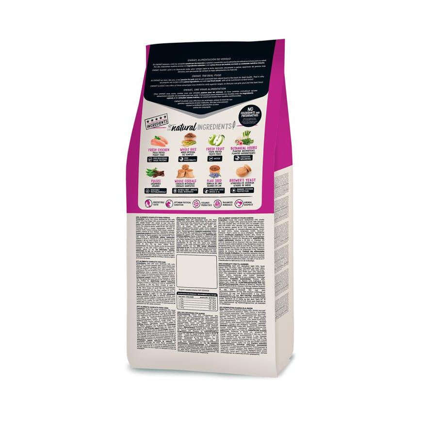 Ownat Classic Mini Adult-  Ração seca para cão adulto pequeno - Frango