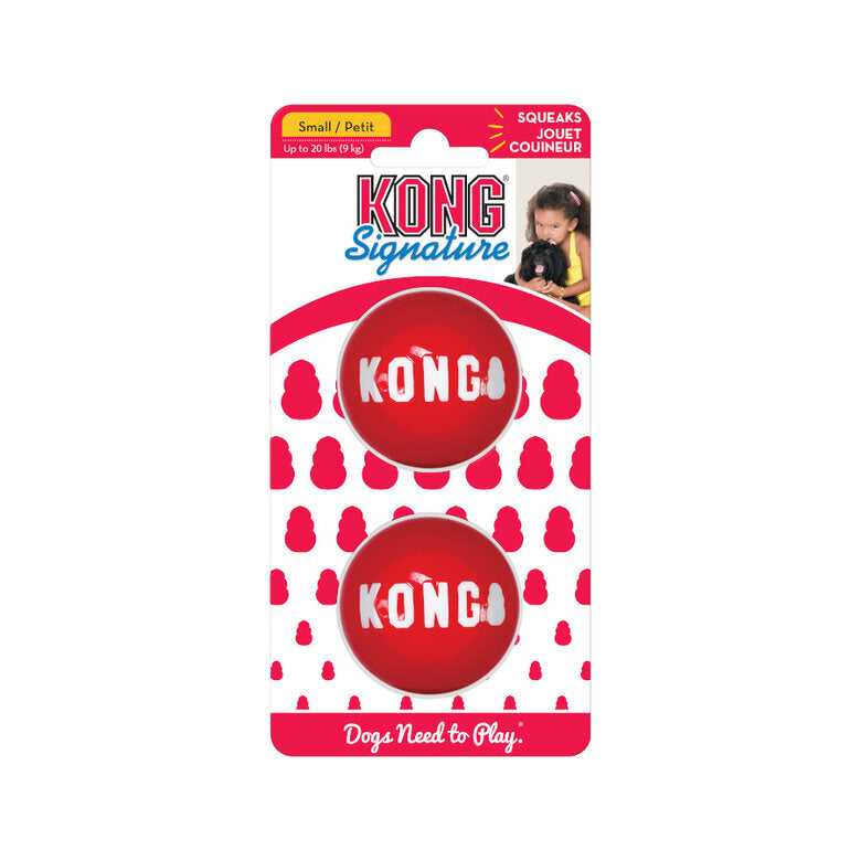 Kong Dog Toy Signature Ball - Duo de bolas para cães