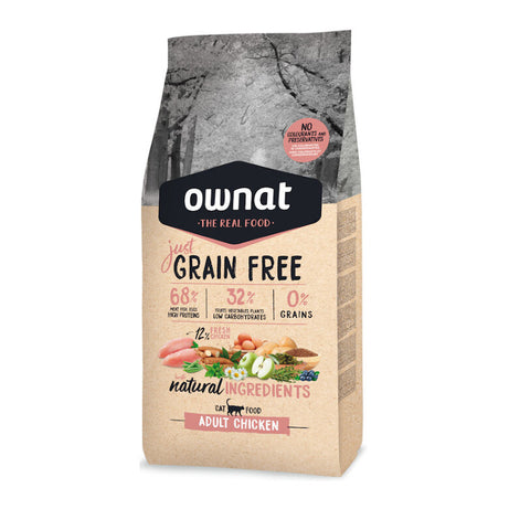 Ownat Just GF Adult Cat - Grain-free dry food for adult cats - Chicken