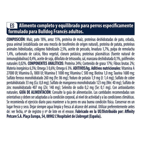 Advance Ração Cão Adulto  - Bulldog Francês | Pato e Arroz | 7,5 kg - DOGGIE STORE