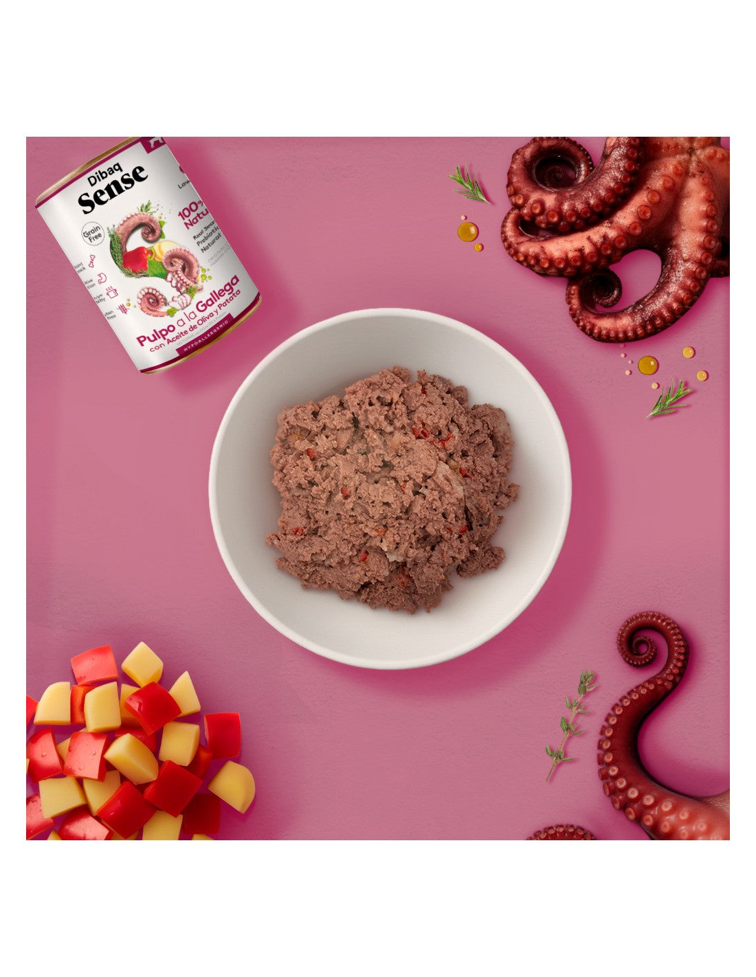 Húmido Dibaq Sense Grain Free | Polvo da Galiza
