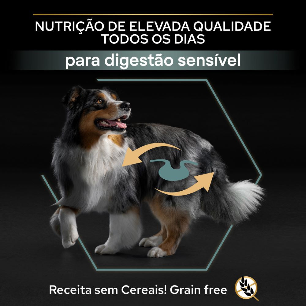 Pro Plan Sensitive Digestion Grain Free Medium & Large - Ração seca para cão adulto médio e grande - Perú