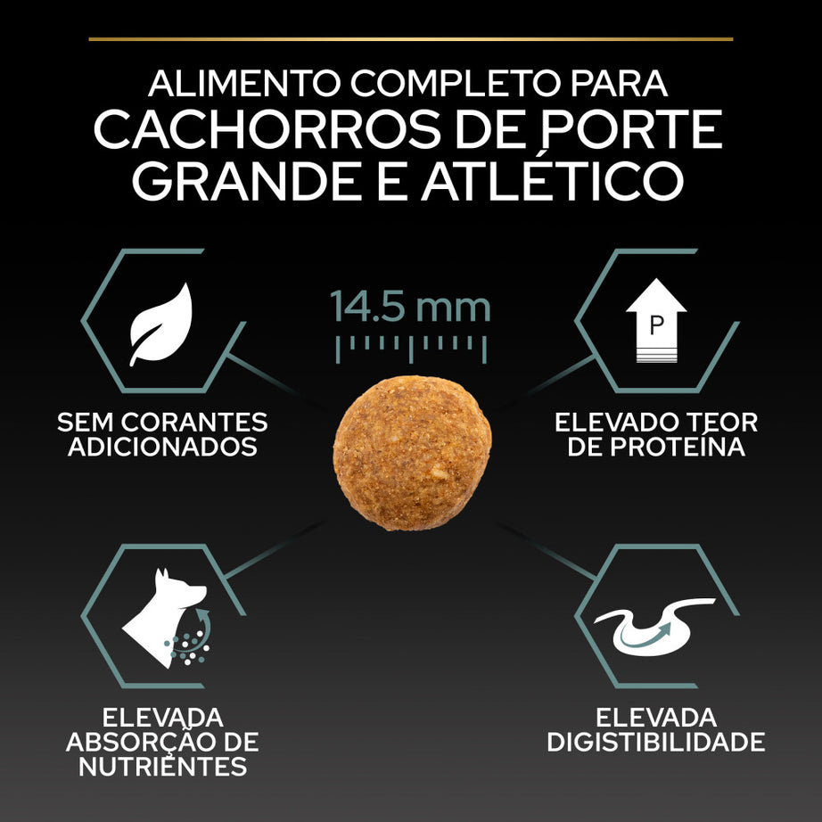 Pro Plan Sensitive Digestion Large Athletic Puppy - Ração seca para cachorro grande e atlético com sensibilidade digestiva - Borrego 12 Kg
