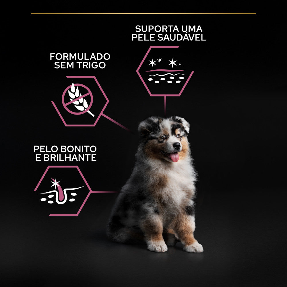 Pro Plan Sensitive Skin Medium Puppy - Ração seca para cachorro médio com pele sensível - Salmão