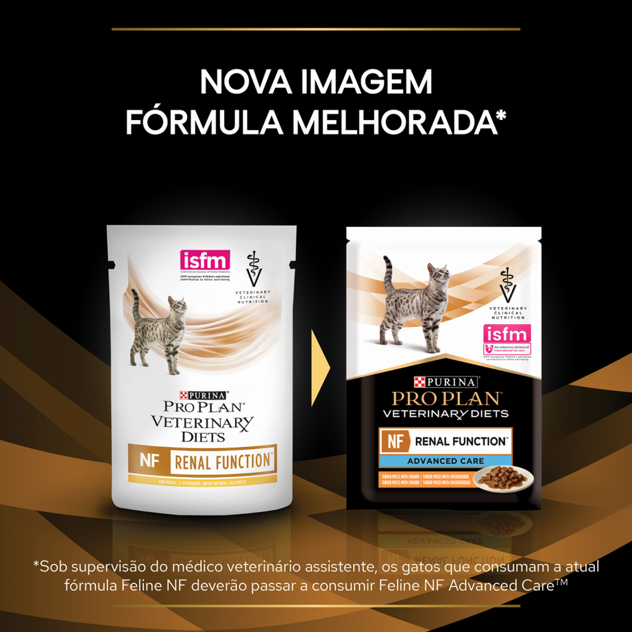 Pro Plan Veterinary  Diets NF Renal Function - Alimento em molho para gato com doença renal | Frango 85g