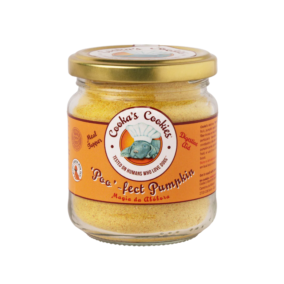 Cooka's Cookies suplemento alimentar para cães e gatos - Poo-fect Pumpkin 85g