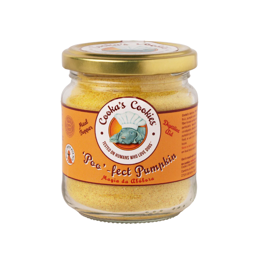 Cooka's Cookies suplemento alimentar para cães e gatos - Poo-fect Pumpkin 85g