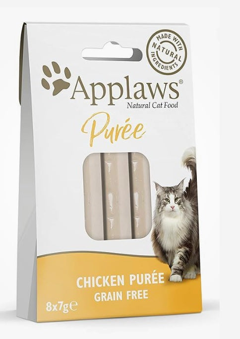 Applaws - Purée de Frango para Gatos Grain Free – 8 x 7g
