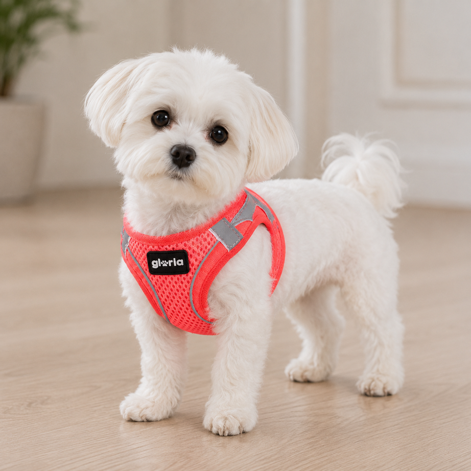 Peitoral GLORIA Trek Star para cão | Rosa