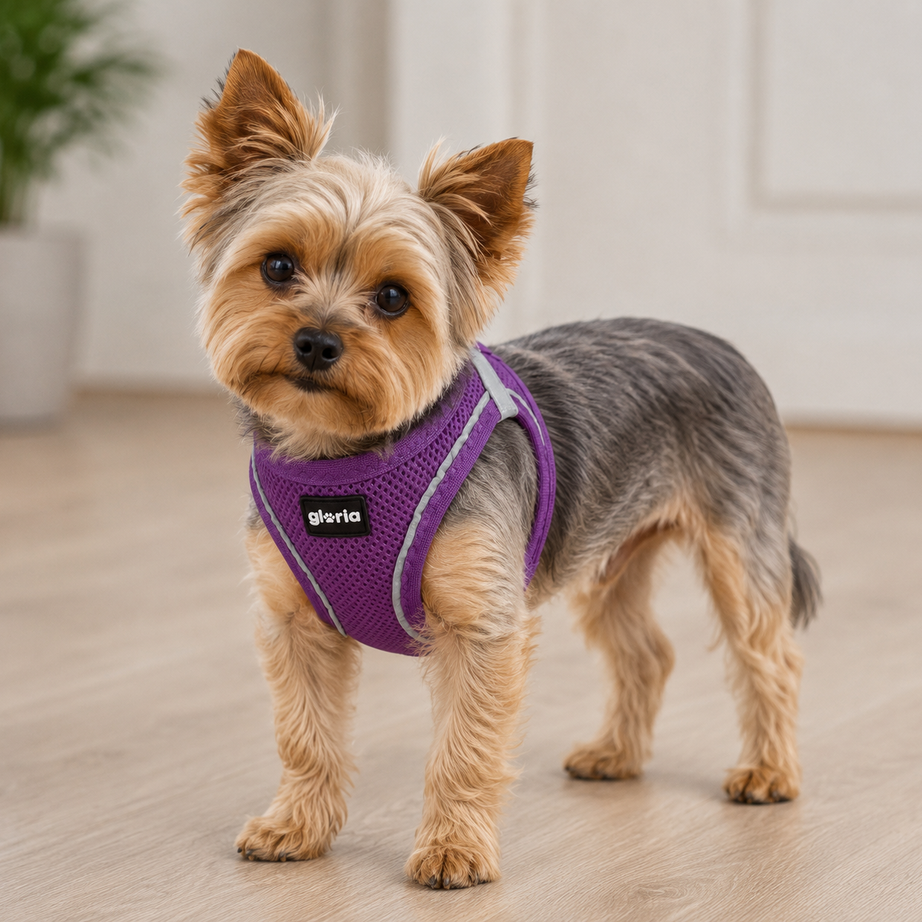 Peitoral GLORIA Trek Star para cão | Roxo