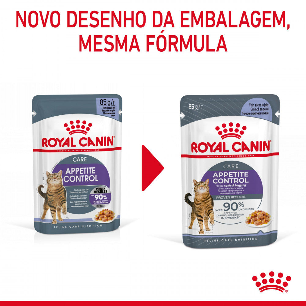 Royal Canin Cat Appetite Control Sterilised in Jelly | Wet (Pouch) | 12 x 85 g