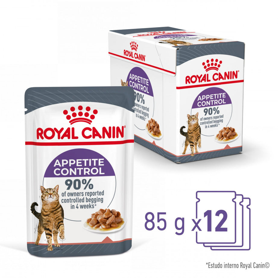 Royal Canin Cat Appetite Control Sterilised in Gravy | Wet (Pouch) | 12 x 85 g