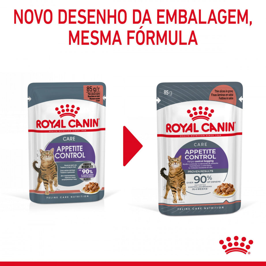 Royal Canin Cat Appetite Control Sterilised in Gravy | Wet (Pouch) | 12 x 85 g