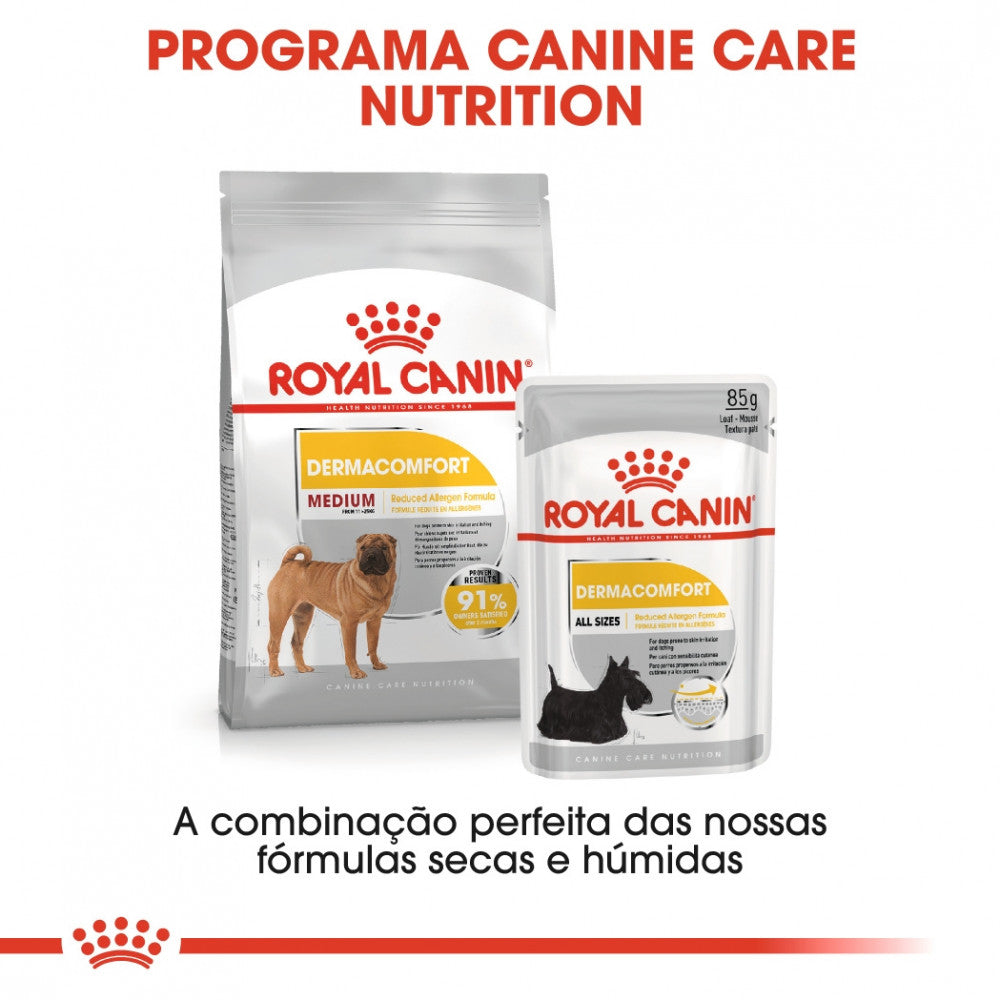 Royal Canin Dog Medium Dermacomfort - Ração seca para cão adulto de porte médio com pele sensível