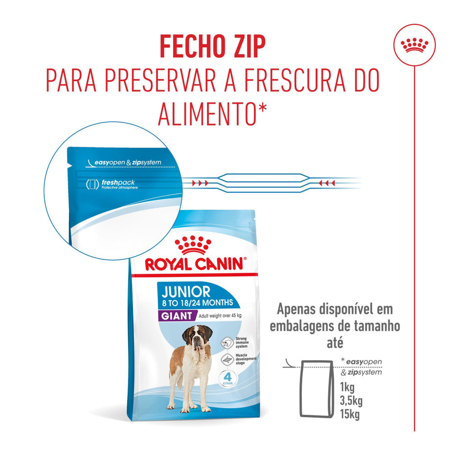 Royal Canin Dog Giant Junior | 15 Kg - Ração seca para cão jovem de raça gigante (8 a 24 meses)