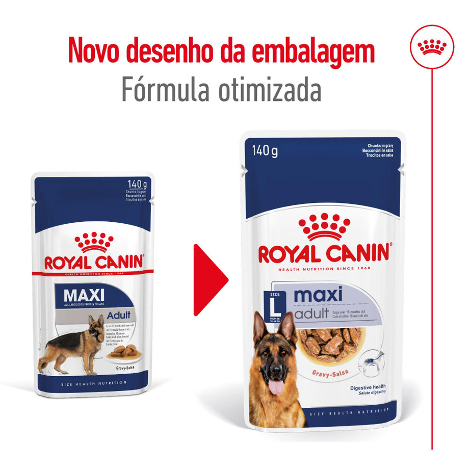 Royal Canin Dog Maxi Adult | Wet (Pouch) | 10 x 140 g