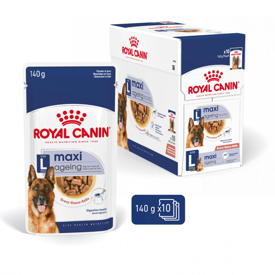 Royal Canin Dog Maxi Ageing 8+ | Wet (Pouch) | 10 x 140 g