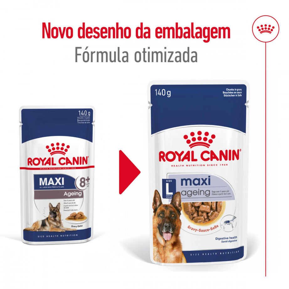 Royal Canin Dog Maxi Ageing 8+ | Wet (Pouch) | 10 x 140 g