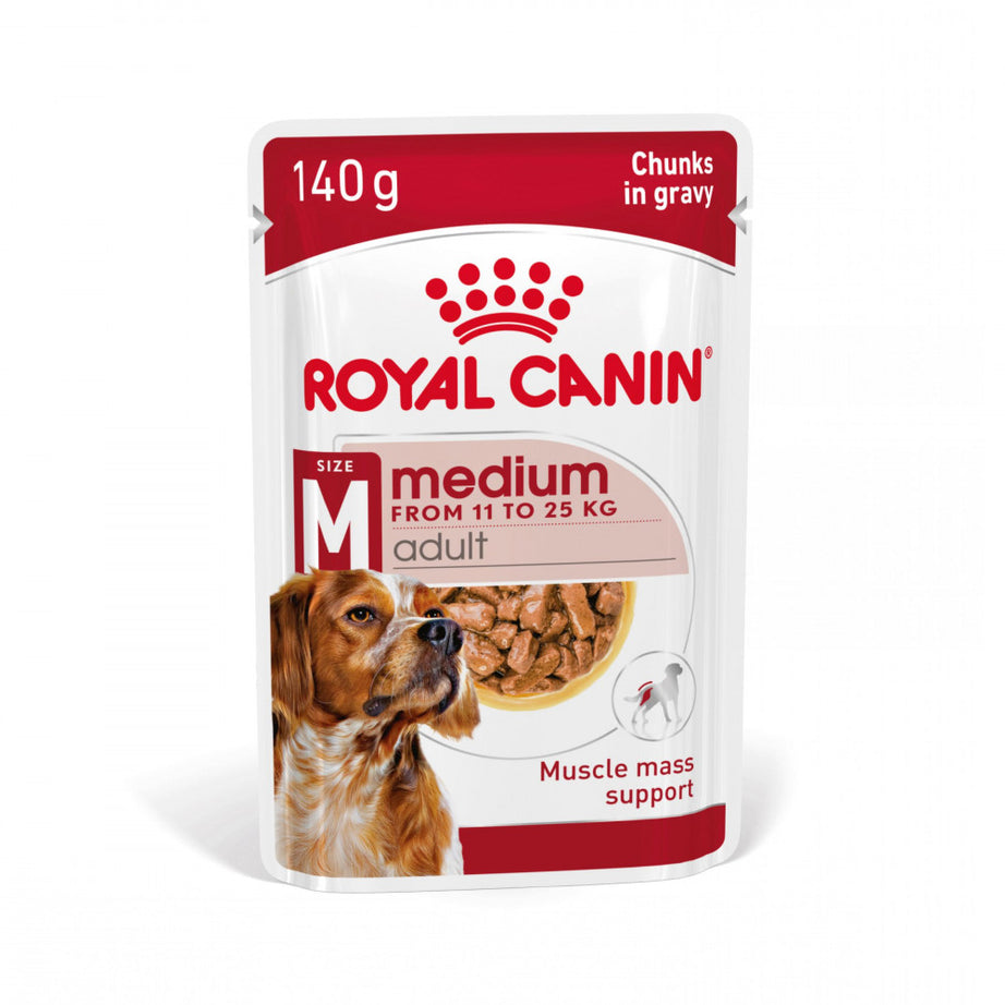 Royal Canin Dog Medium Adult | Wet (Pouch) | 10 x 140 g