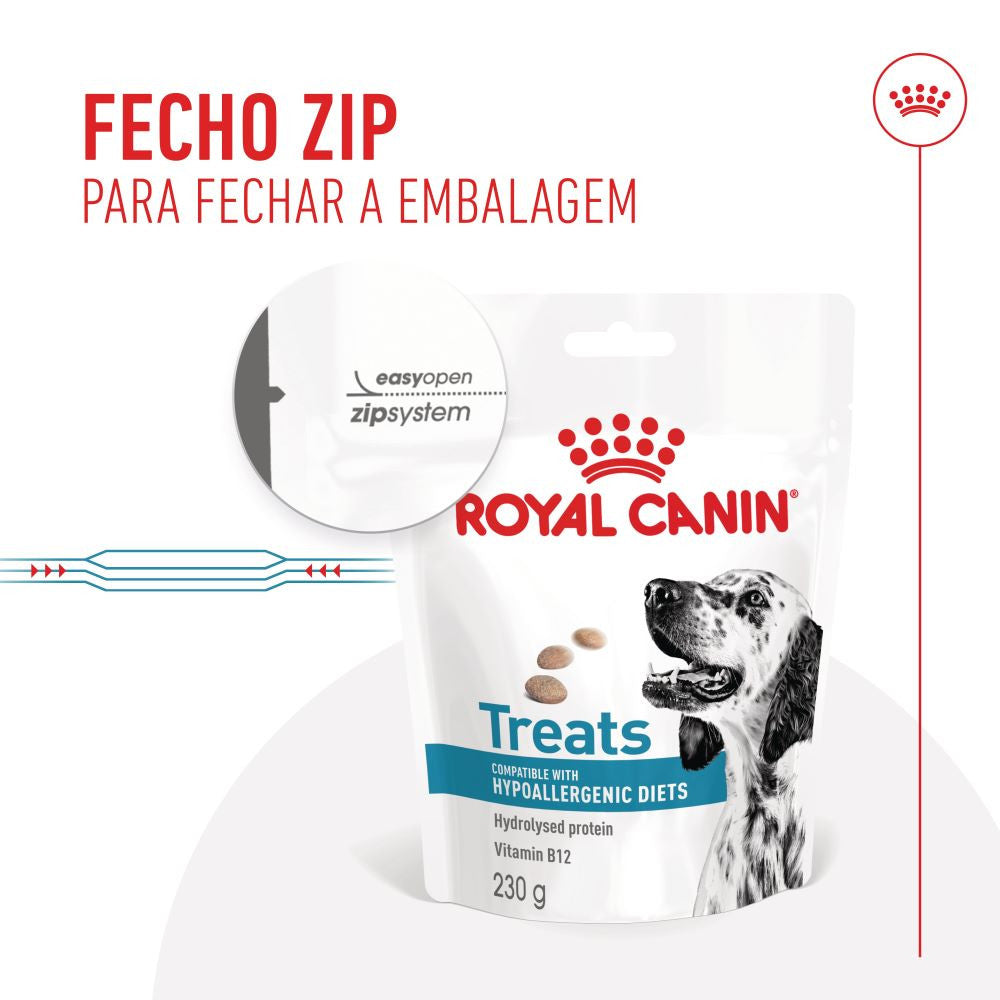 Royal Canin VET Treats Hypoallergenic - Snacks para cão com alergias alimentares 230g