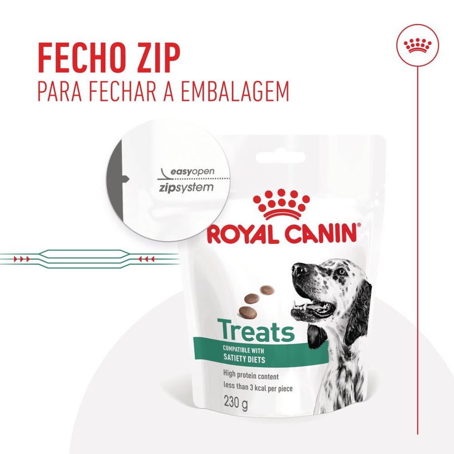 Royal Canin VET Treats Satiety - Snacks para cão adulto com excesso de peso 230g