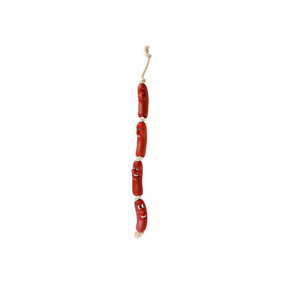 TRIXIE Vinyl Sausage with Rope for Dogs - 11 cm and 75 cm