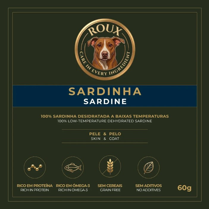 ROUX Snack de Sardinha Desidratada para Cão | 60 g