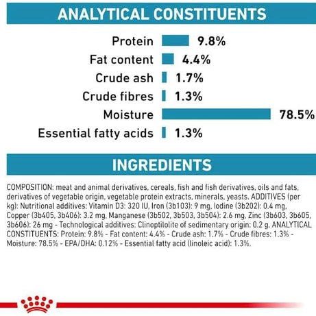 Royal Canin® Veterinary Skin & Coat – Alimento Húmido para Gatos Adultos com Sensibilidade Cutânea