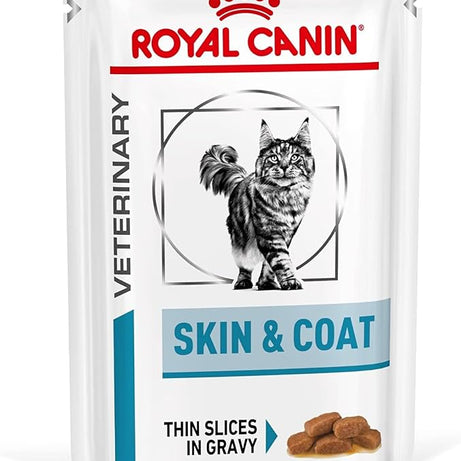 Royal Canin® Veterinary Skin & Coat – Alimento Húmido para Gatos Adultos com Sensibilidade Cutânea