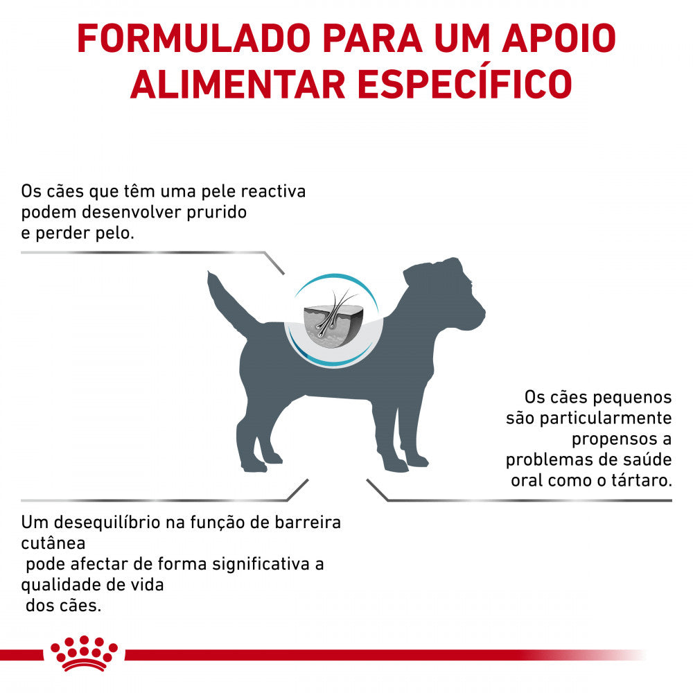 Royal Canin® Veterinary Skin Care Small Dog – Ração para Cão Adulto de Porte Pequeno