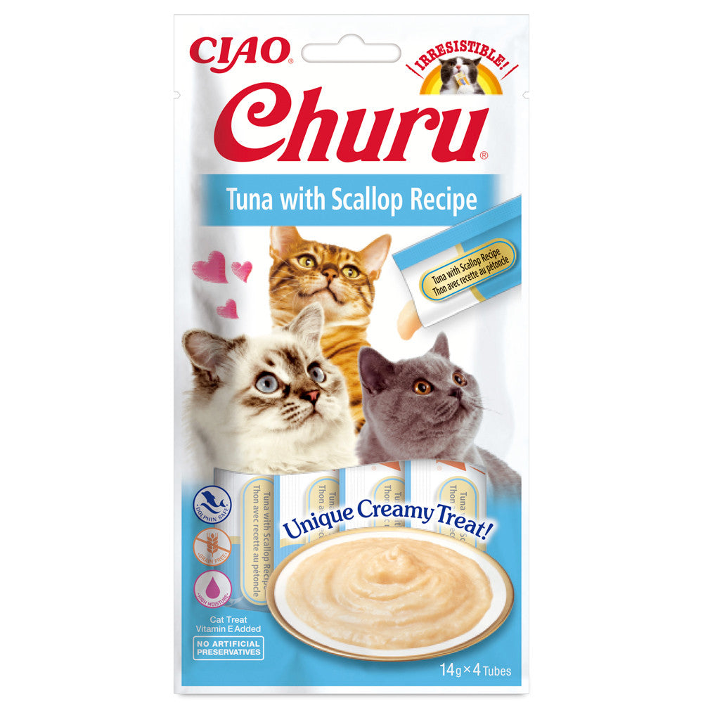 Churu - Tuna with Scallop Liquid Snack for Cats
