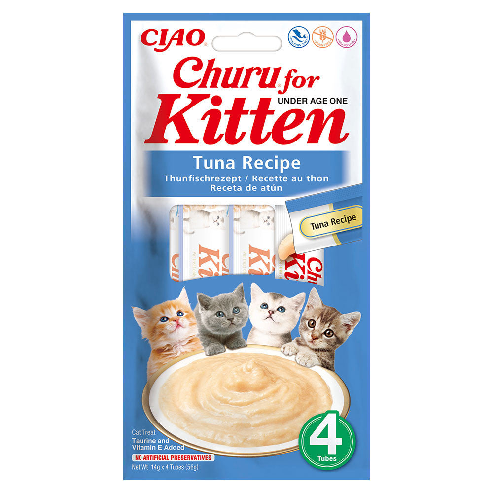 Liquid tuna snack for kittens - Churu for Kitten