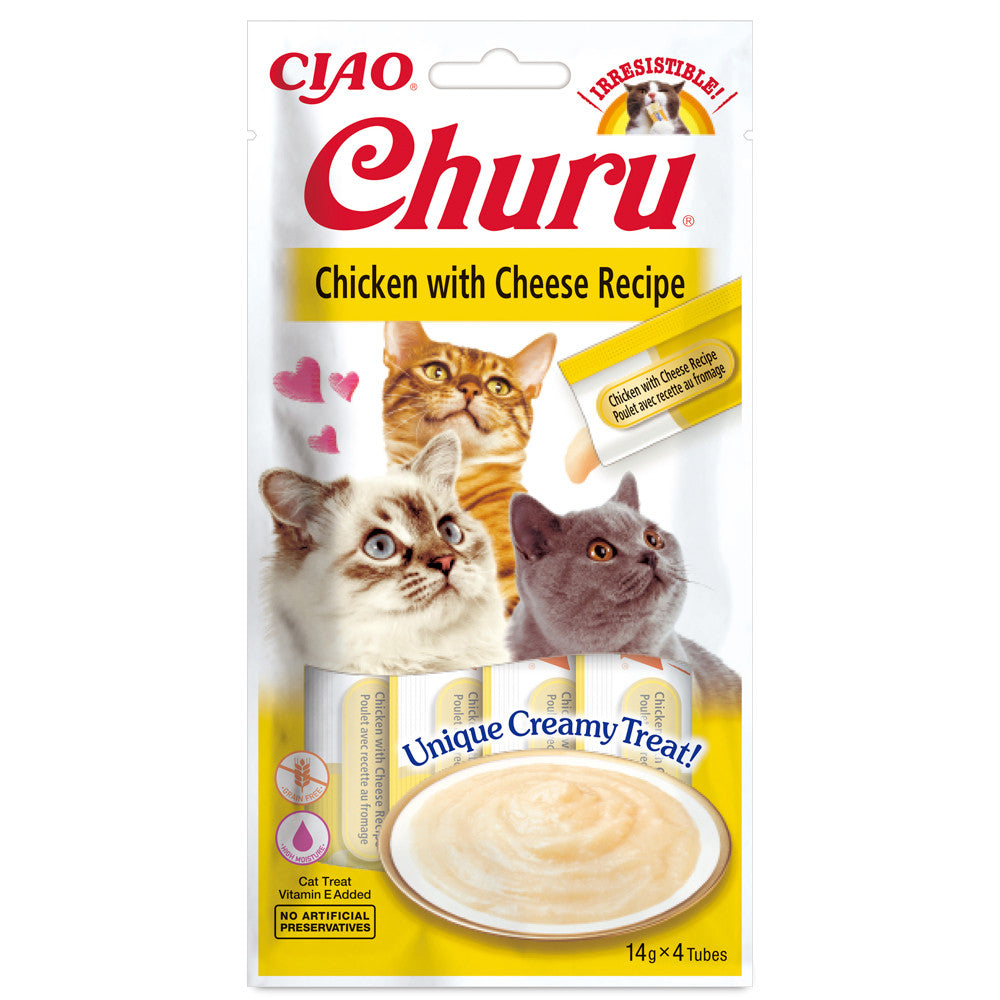 Churu Chicken with Cheese Liquid Snack for Cats