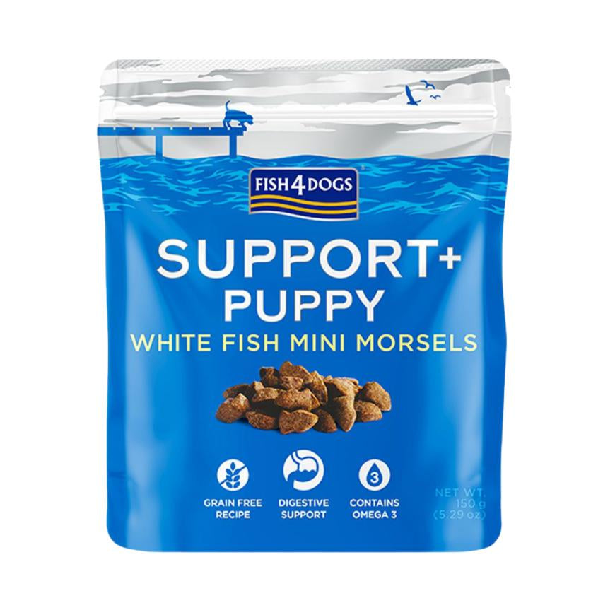 Fish4dogs Support+ Puppy White Fish Morsels Digestion 150g