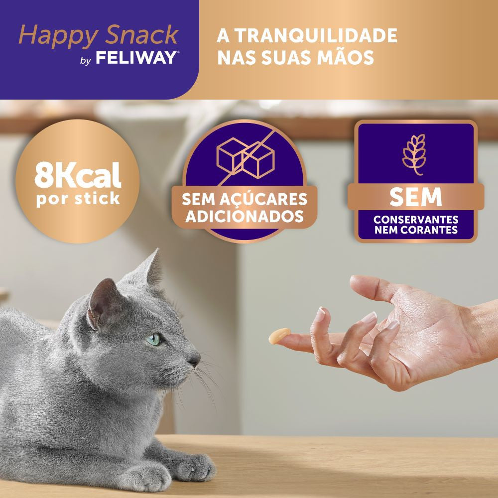 Snack tranquilizante de frango para gato - Happy Snack Feliway ( 6x15g)