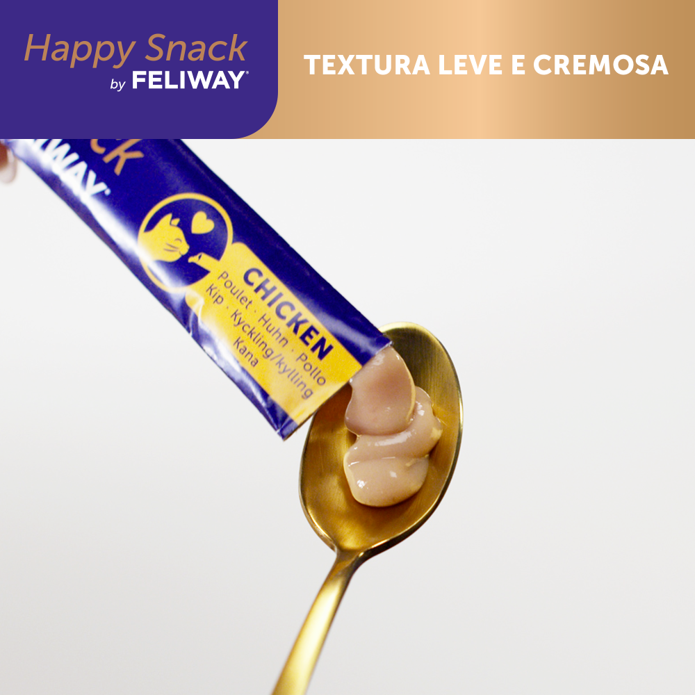 Snack tranquilizante de frango para gato - Happy Snack Feliway ( 6x15g)