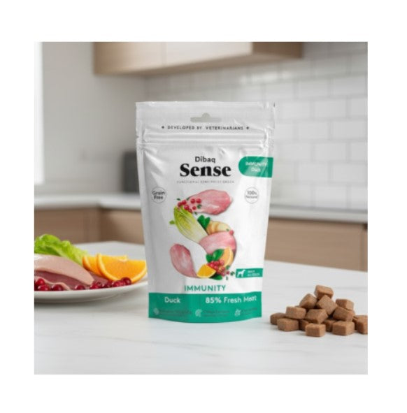Dibaq Sense Snacks Immunity Duck - Para cão adulto | fortalece sistema imunitário - Pato
