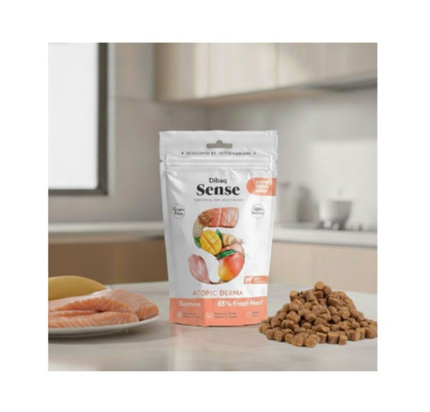 Dibaq Sense Snack Atopic Derma Salmon - Para cão adulto | Pele e pelo - Salmão